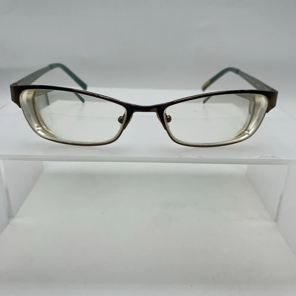 Ted Baker Eyeglasses Women FRAME ONLY Alosiu B222 52-16-135 Gold silver 563